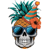 Pineapple Skull Party Summer Beach Festival