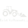 Kaffeesatz-Traktor Pflug-Motiv