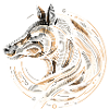 Circular Horse Head Illustration