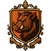 Blason de sanglier Sanglier sauvage