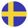 Sweden flag round