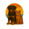 Rottweiler Cat