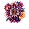 Kaleidoscopic Flower Mandala