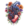 Floral Heart Steampunk