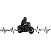 Motorrad EKG Herzschlag