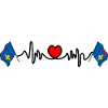 Design – Provence Flag with Heartbeat
