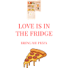 Pizza Love Fridge Motif Valentine's Day
