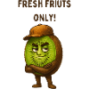 Kiwi with Hat: Fresh Fruits