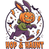 Hop & Haunt Pumpkin Bunny Halloween