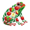 Frosch Apfel