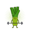 Weightlifter MUSCLE GARLIC Funny