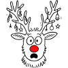 Reindeer Rudolph Merry Christmas