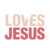 Girl Loves Jesus Gradient Font
