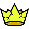 Grunge Broken Crown Vector fissuré
