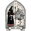 Baba Yaga Art populaire slave sombre