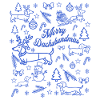 Dachshund Christmas Fun Pattern