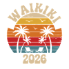Retro Sunset Palm Trees 2026