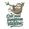 First start slowly sloth motif