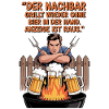 Grill Spruchmotiv Bier und Nachbarschaft