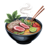 Ramen-Bowl mit Lamm und Limette