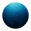 Ocean Circle in Blue Waves