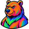 Dark Grizzly Bear