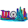 Skyline de Singapour