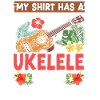 Ukulélé hawaïen uke sur ma chemise