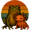 Frog and Axolotl