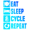 Minimalist road bike motif