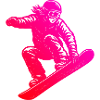 Classic snowboard motif