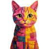 Pop Art Katze - bunt