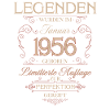 70th Birthday Legend January 1956