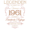 65th Birthday Legend January 1961