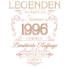 30th Birthday Legend January 1996