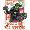 Zombie Gamer: Game Over Press Start