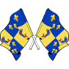 Crossed Dauphiné Flags