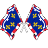 Centre-Val de Loire Crossed Flags