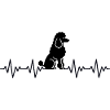 Pudel EKG Herzschlag