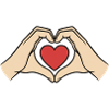 Mains Cœur Geste Amour Amitié
