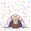 Cookie Mouse in the Starry Rain