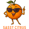 Sassy Citrus with sunglasses