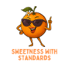 Orange charm with standards