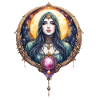 Mystical Lunar Queen with Gem