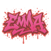 Graffiti EMMA Gift Ideal Print