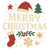 Joyeux Noël Lettres rétro