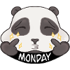 Panda Monday Cartoon Sparkle