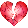 Broken Red Heart
