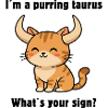 Cute Taurus Cat – Strong Zodiac Sign Motif