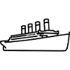 Titanic 1912 Legendary ocean liner silhouette